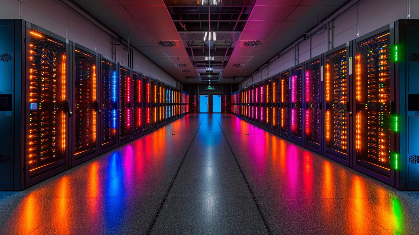 Graphical representation of a Bitcoin mining system design in operation