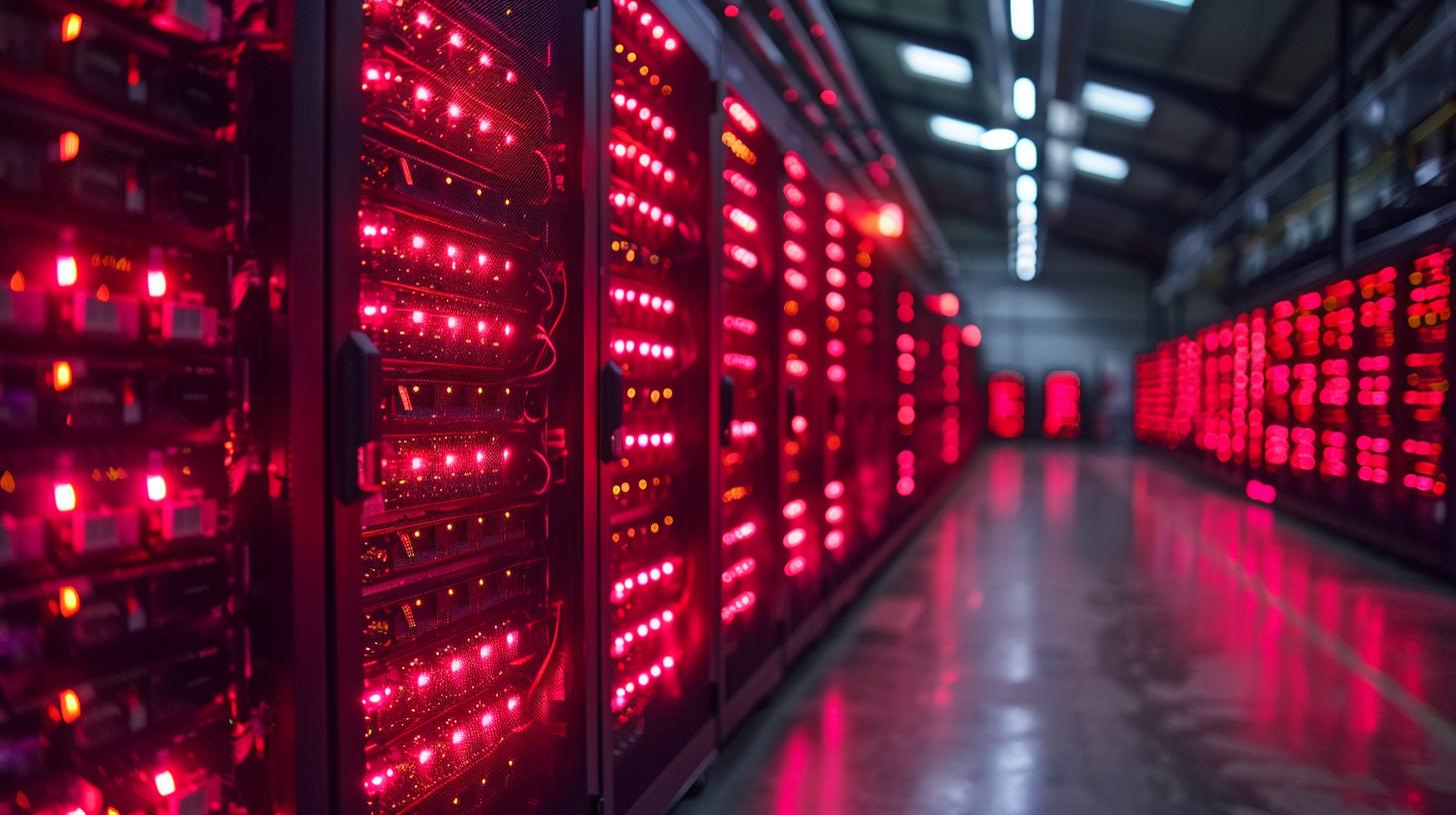 Cryptocurrency mining server optimization in progress