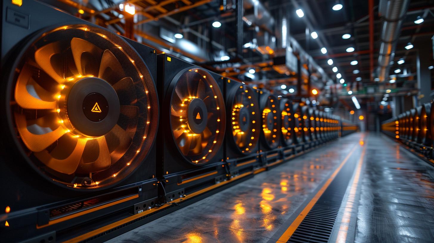 Illustration showcasing improved Ventilation Energy Efficiency in Ethereum Mining tunnels