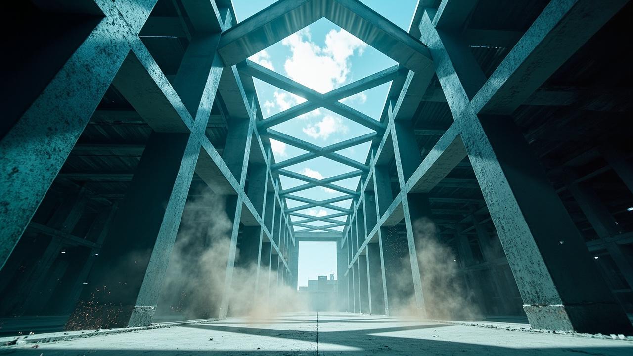 A strong, modern building facade