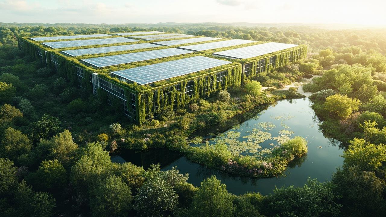 Image shows eco-friendly air conditioner, promoting **sustainable cooling** solutions for a healthier planet